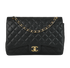 Maxi Flap, &pound;3,900, Handbags, Black, Caviar Leather, Front view